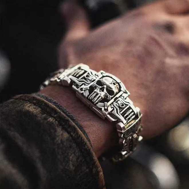 HellMark High Quality Vintage Skull Bracelet