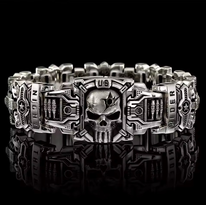 HellMark High Quality Vintage Skull Bracelet