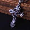 HellMark Skull Cross Dragon Pendant Necklace