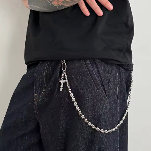 HellMark Vintage Metal Keychain Belt Chain