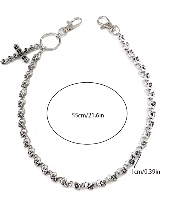 HellMark Vintage Metal Keychain Belt Chain