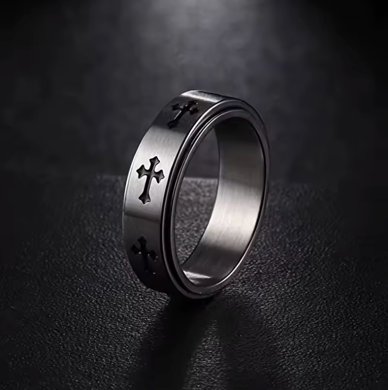 HellMark Titanium Steel Rotatable Decompression Ring