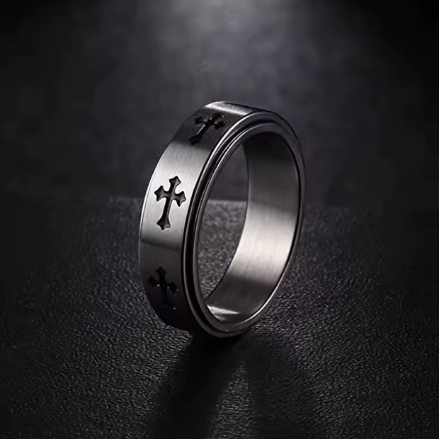 HellMark Titanium Steel Rotatable Decompression Ring