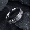 HellMark Stainless Steel Roman Digital Ring