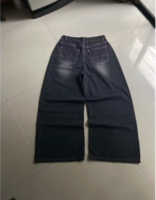 HellMark Baggy Black Denim Jeans