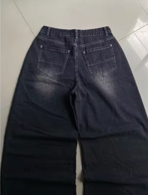 HellMark Baggy Black Denim Jeans