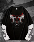 HellMark Long Sleeve Skull & Star Design T