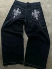 HellMark Skull Cross Denim Jeans