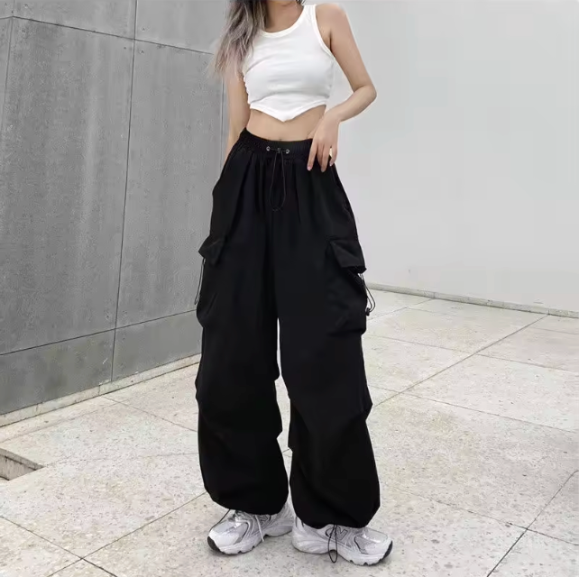 HellMark Womens Cargo Baggy Pants