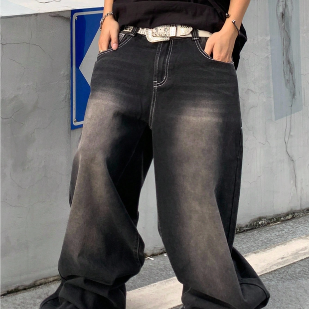 HellMark Vintage Black Denim Stitched