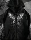 HellMark Angel Wings Print Hoodie