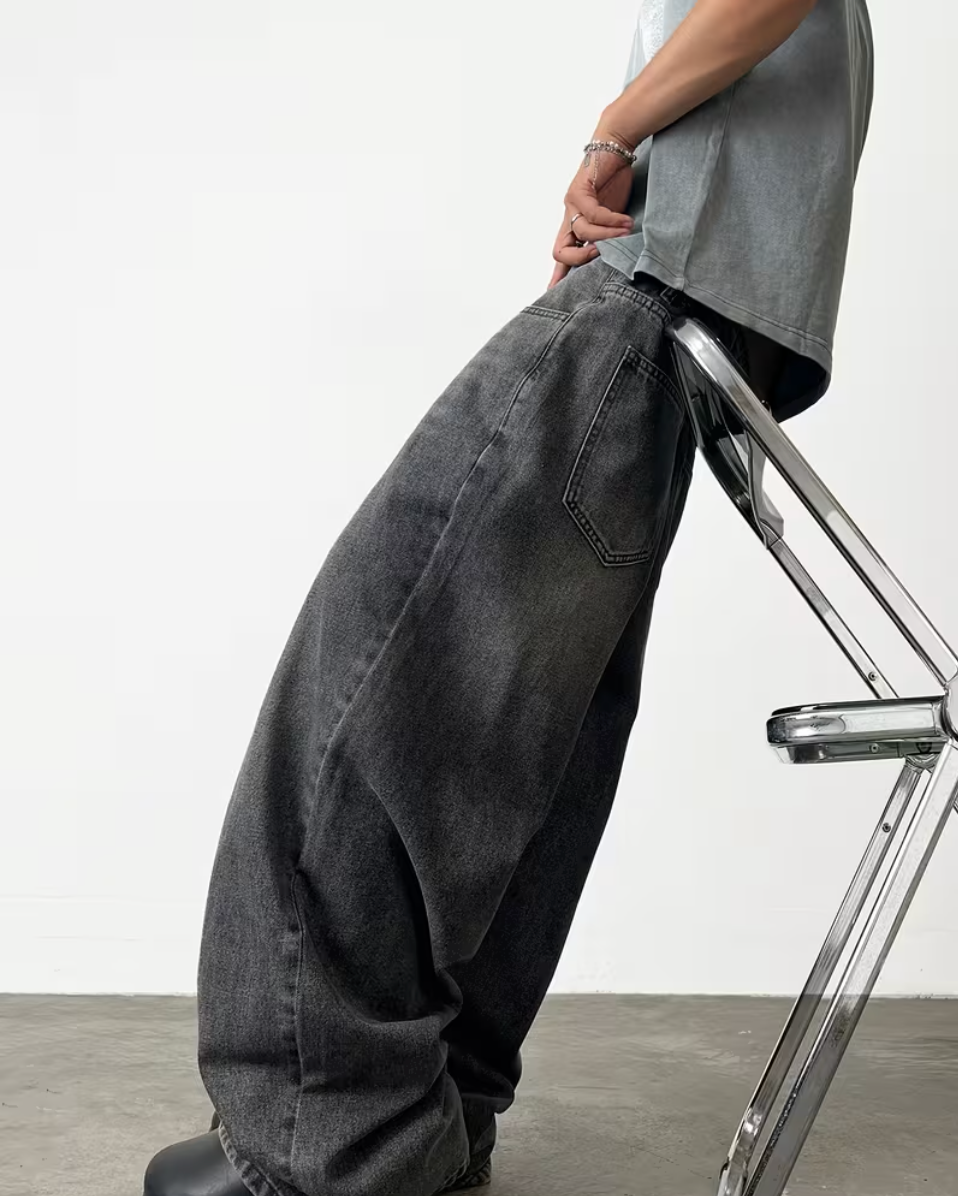 HellMark Trendy Ultra-Baggy Jeans