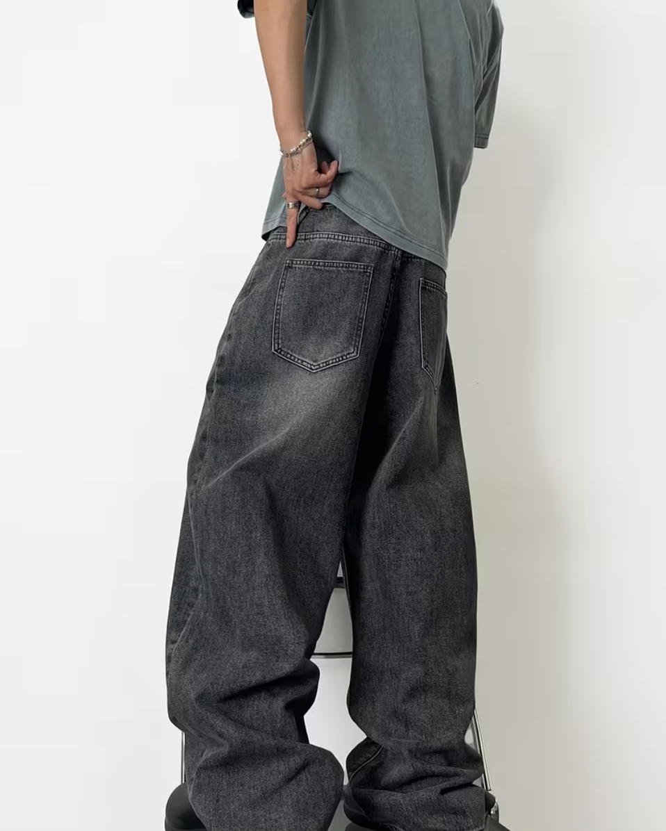 HellMark Trendy Ultra-Baggy Jeans