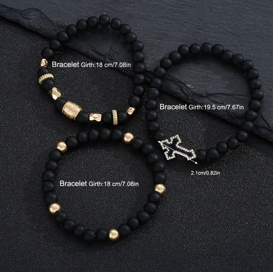 HellMark Cross Lava Rock Bracelet