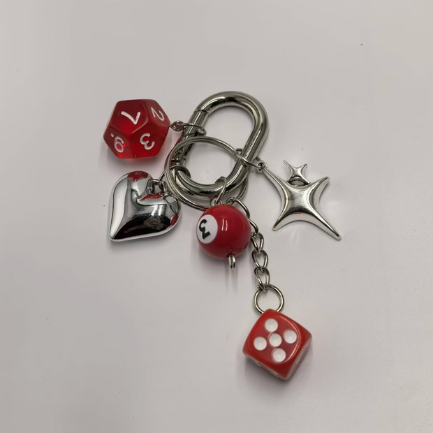 HellMark Vintage Dice Keychain (12 side)