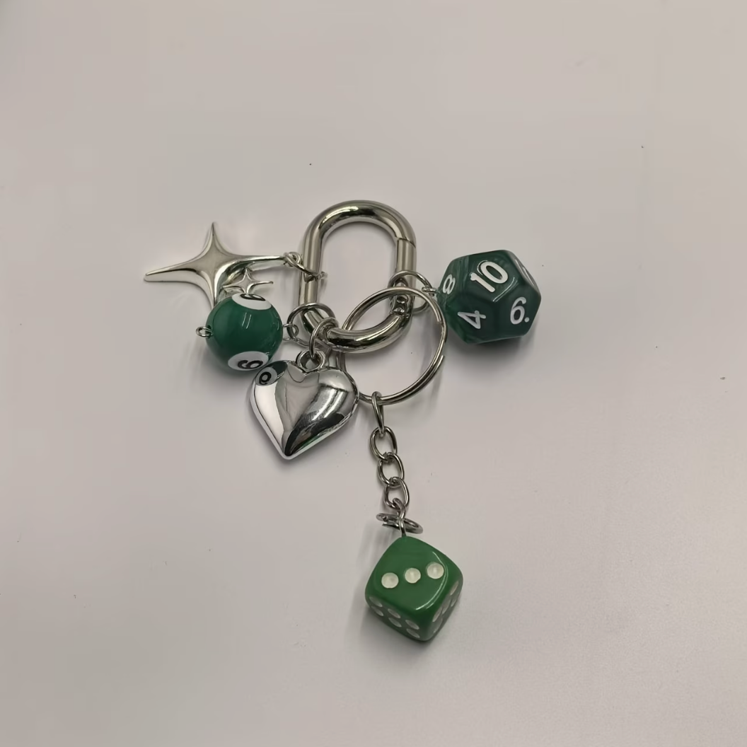 HellMark Vintage Dice Keychain (12 side)