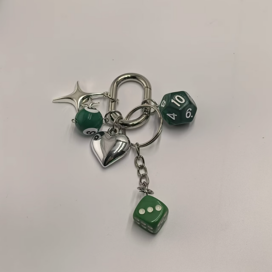 HellMark Vintage Dice Keychain (12 side)