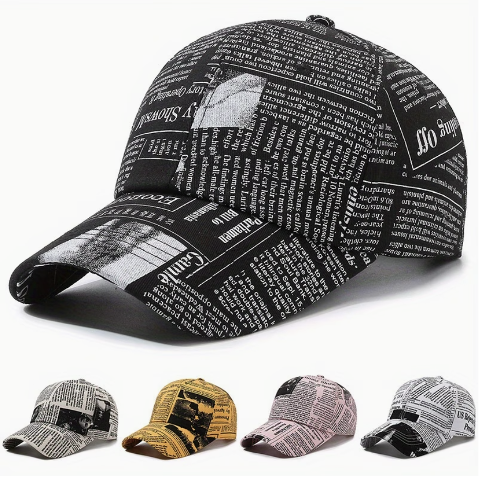 HellMark Vintage NewsPaper Style Hat