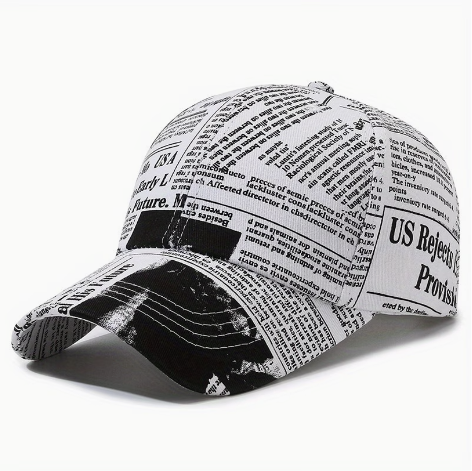 HellMark Vintage NewsPaper Style Hat