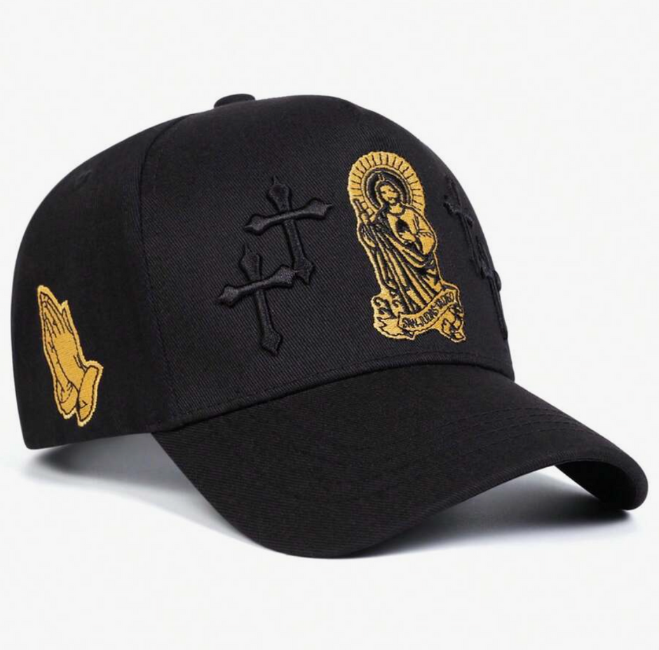 HellMark Jesus Cross Embroidered Hat