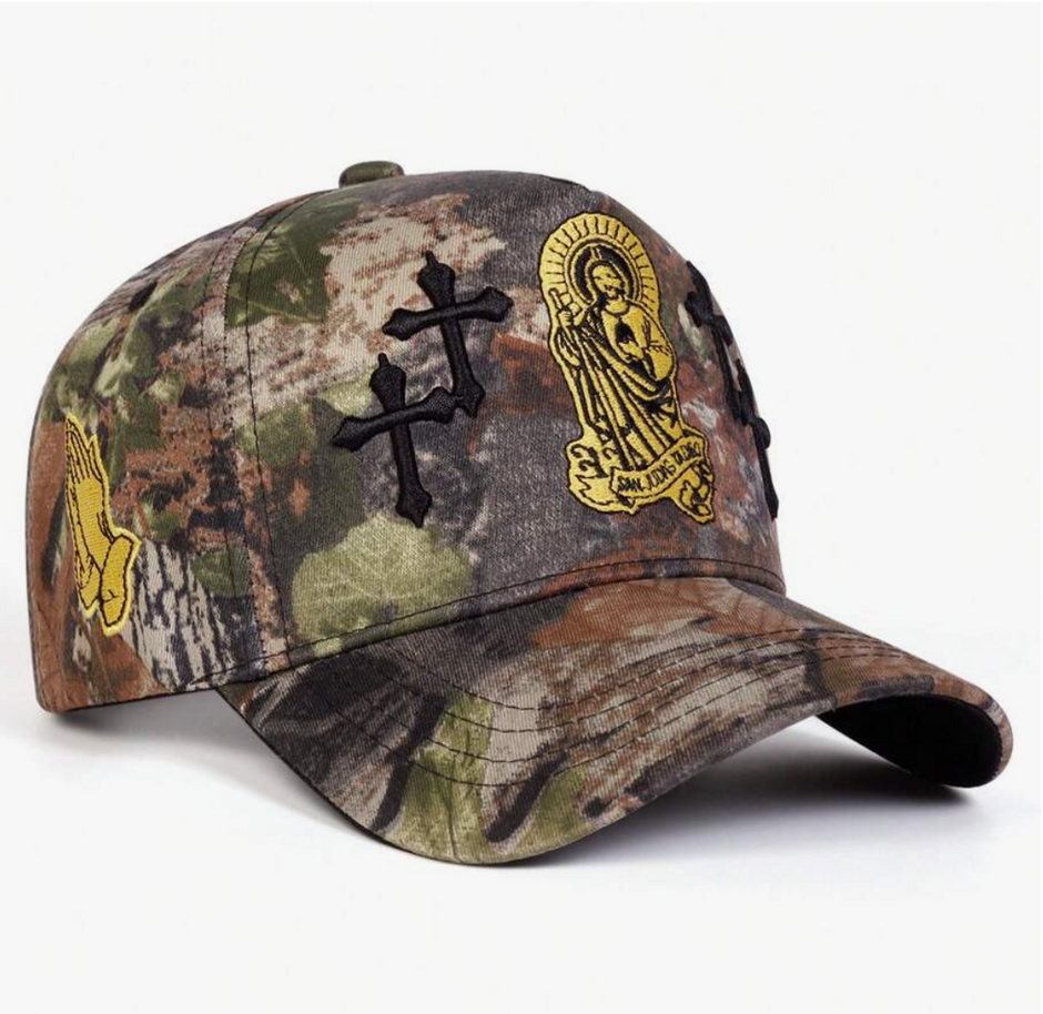 HellMark Jesus Cross Embroidered Hat