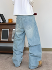 HellMark Loose Baggy Blue Everyday Jeans
