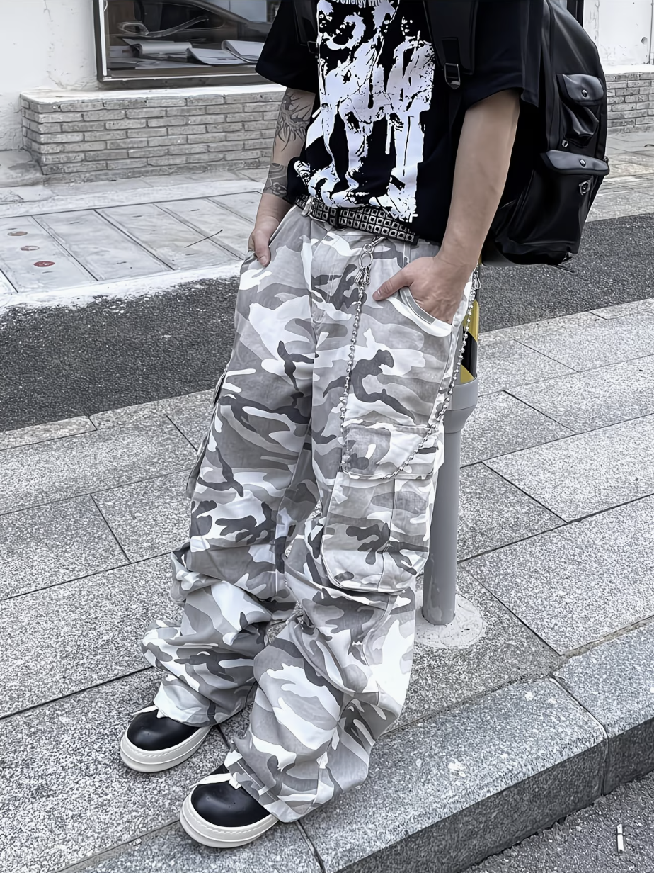 HellMark Baggy Camo Cargo Jeans