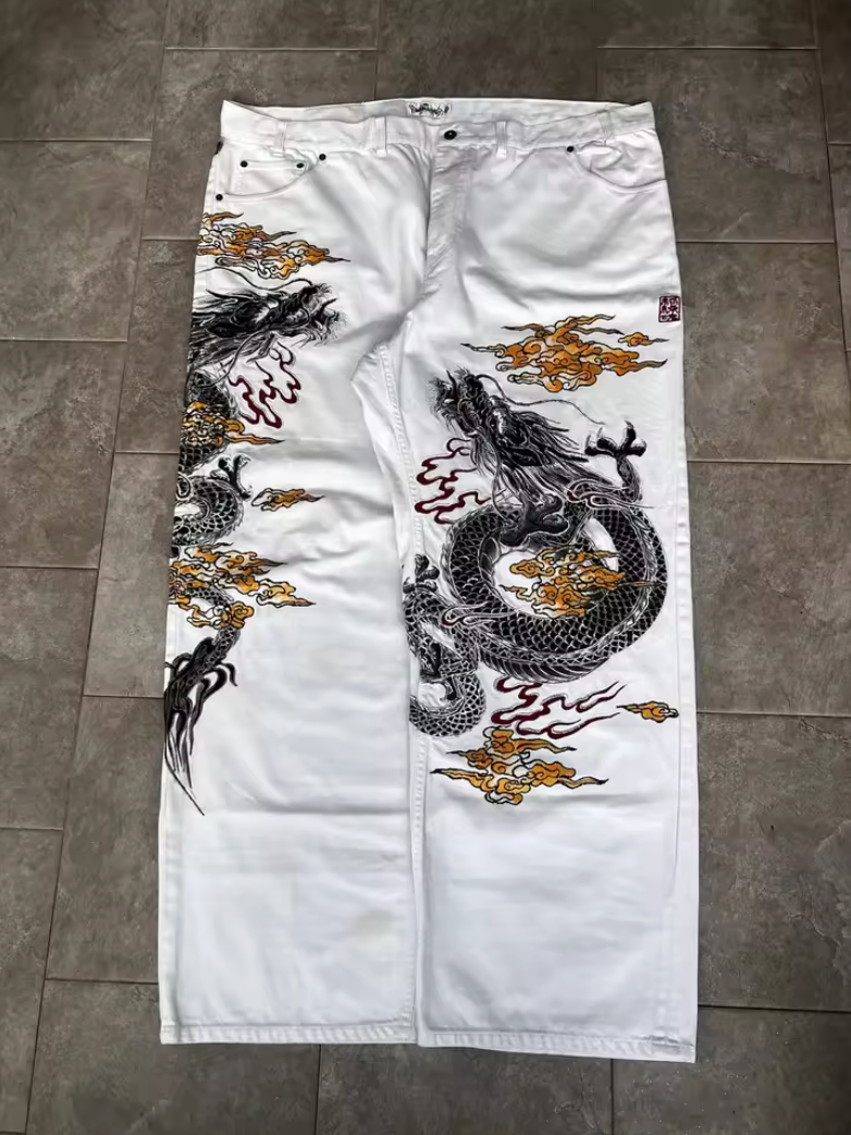 HellMark White Retro Korean Denim