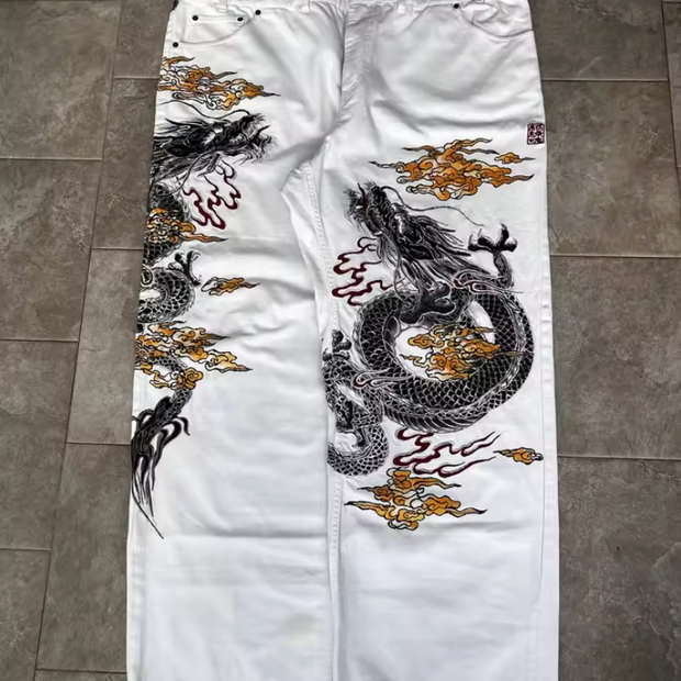 HellMark White Retro Korean Denim