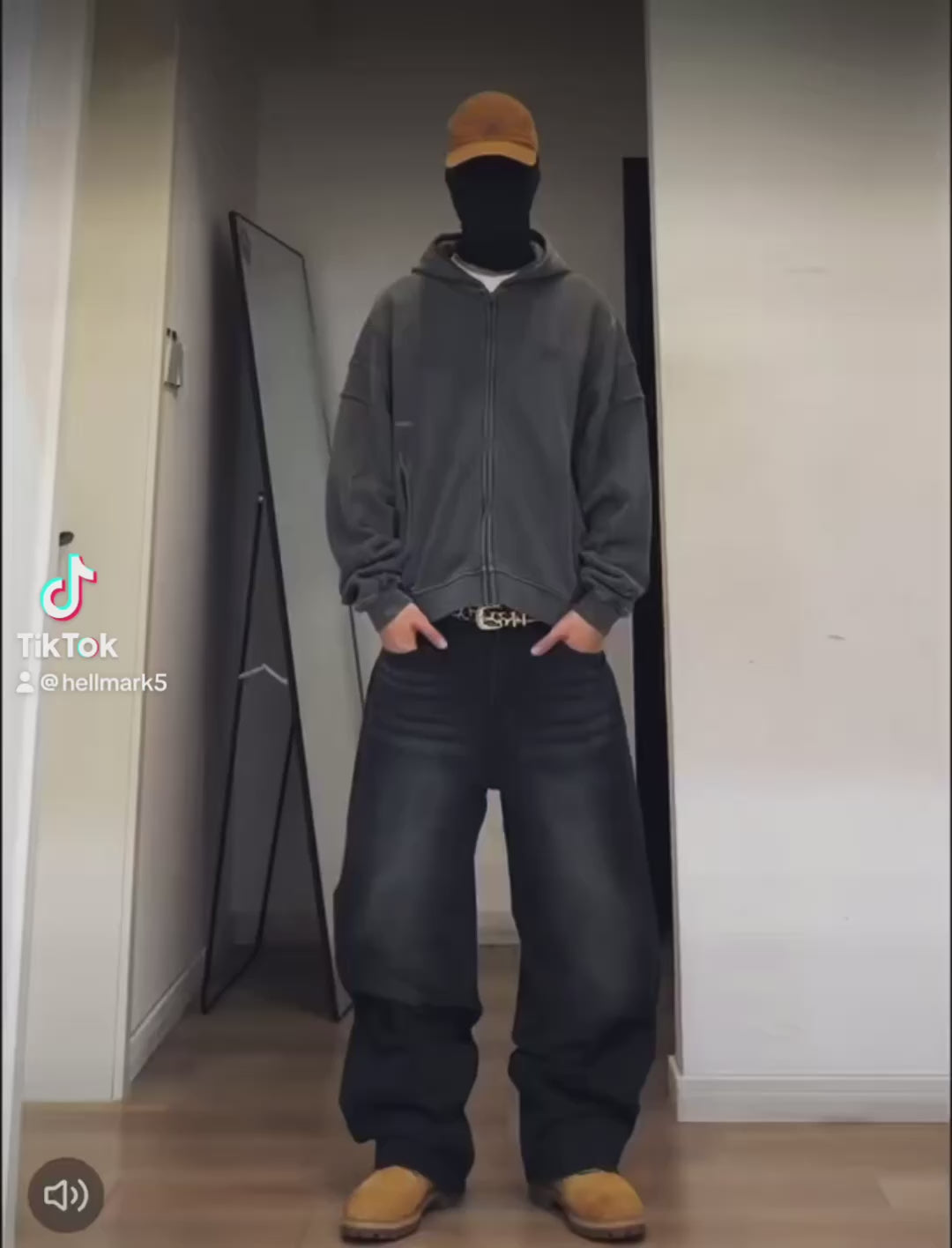 HellMark Trendy Ultra-Baggy Jeans